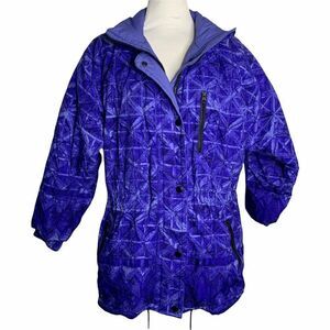 Vintage 80s Snugglers Ski Snow Jacket M Blue